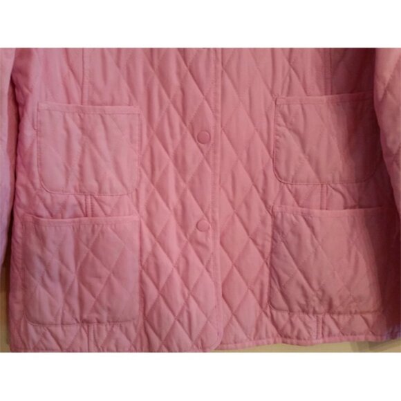 VicaModa Reversable 100% Silk Shell Light Quilted Jacket 10-8 Bubble Gum Pink - Picture 9 of 11